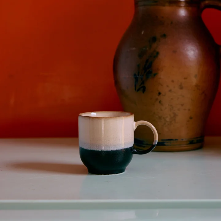 Hkliving - 70's koffiebeker 250 ml, steen