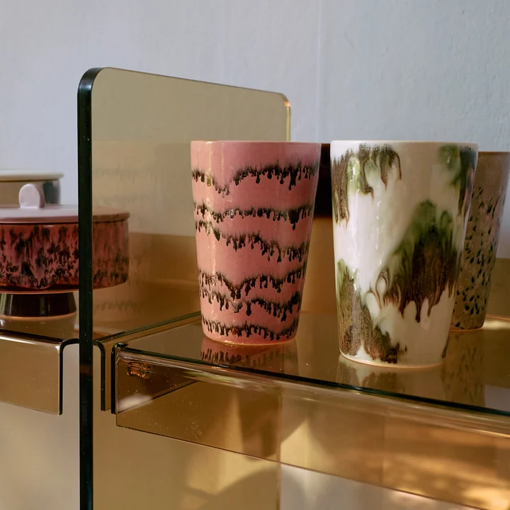 HKliving - 70's Theemok 460 ml, baroque (set van 2)