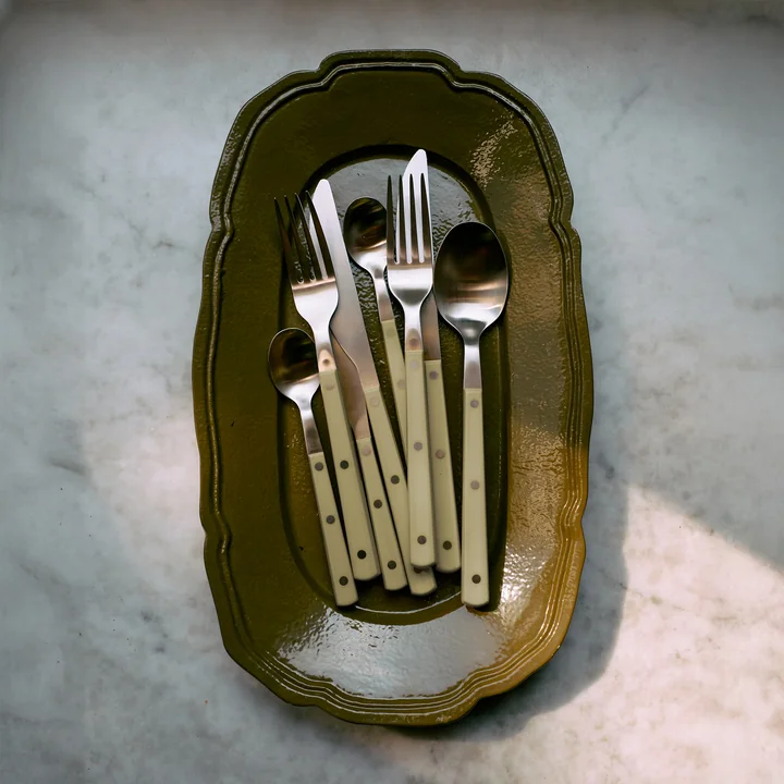 HKliving - New Classics Dienblad, 35 x 21 cm, olijfkleurig