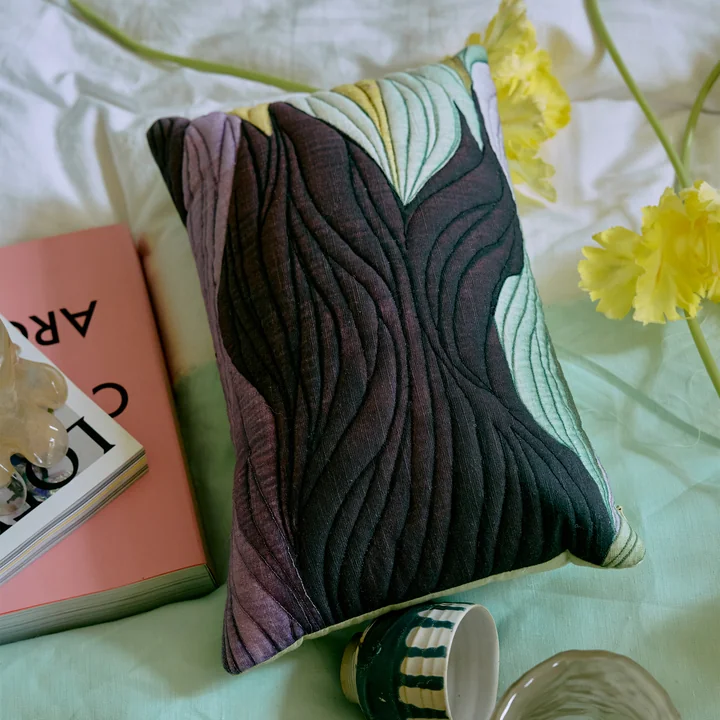 HKliving - Kussen, 50 x 30 cm, aquarelverf