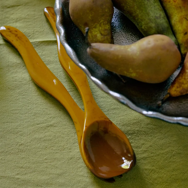 HKliving - Saladebestek, ochre (2 stuks)