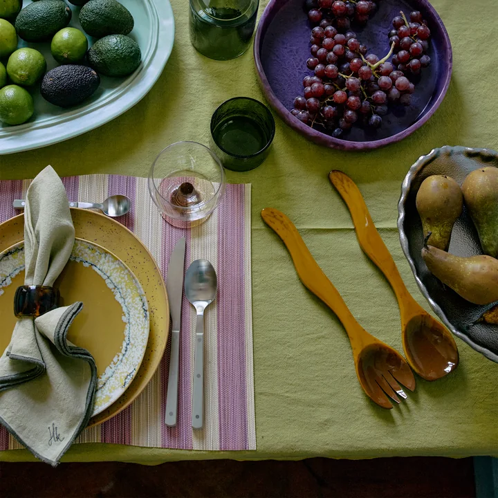 HKliving - Saladebestek, ochre (2 stuks)