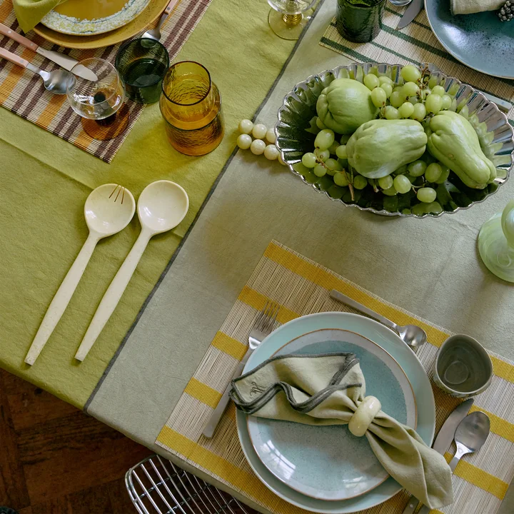 HKliving - Saladebestek, vanilla (2 stuks)