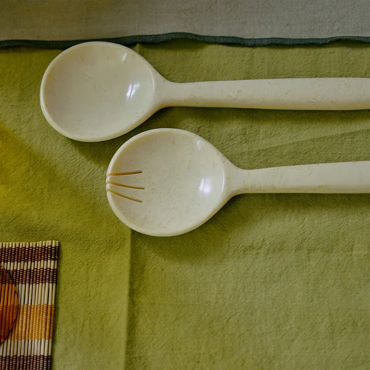 HKliving - Saladebestek, vanilla (2 stuks)