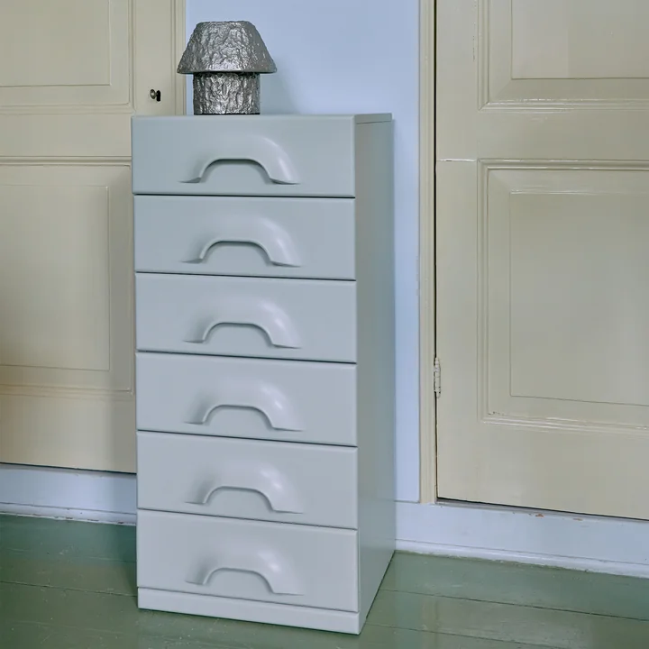 HKliving - Ladekast met 6 laden, overcast