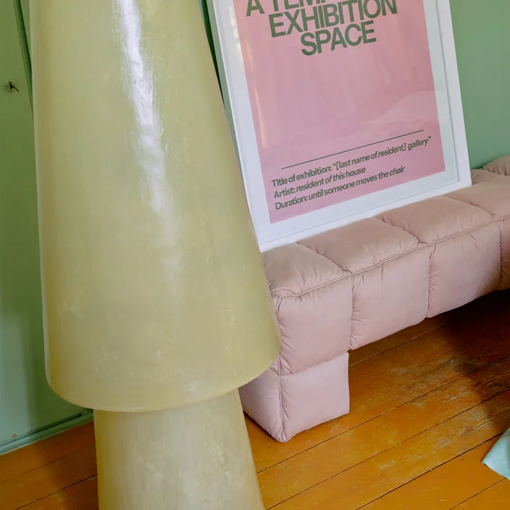 HKliving - Puffy Lobby Bank, 140 cm, blush