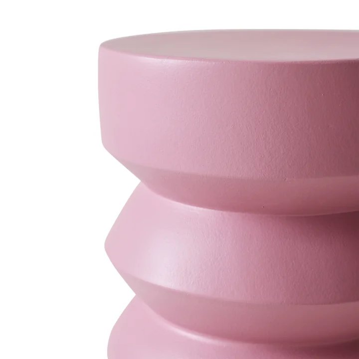 HKliving - Steengoed bijzettafeltje, Ø 32 x H 41 cm, rouge