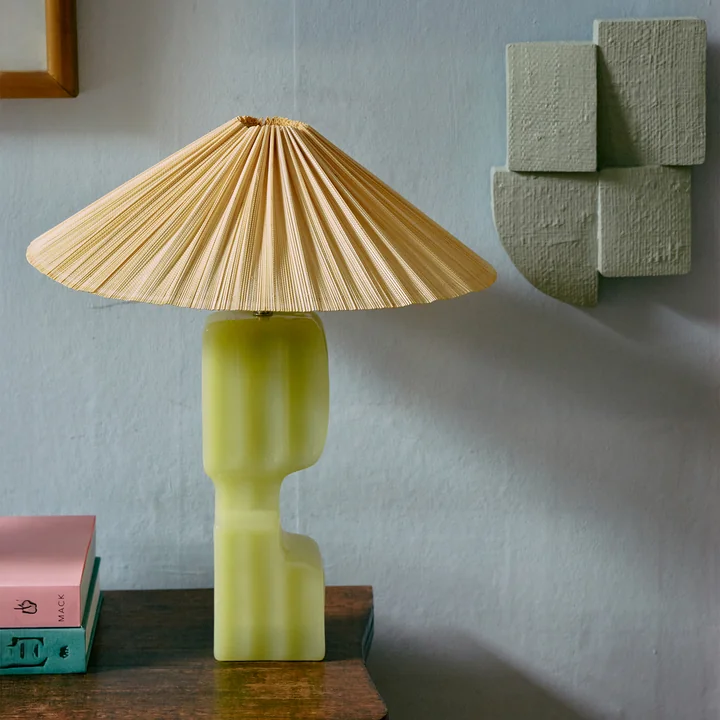 HKliving - Geplooide lampenkap, Ø 44 cm, ivoor