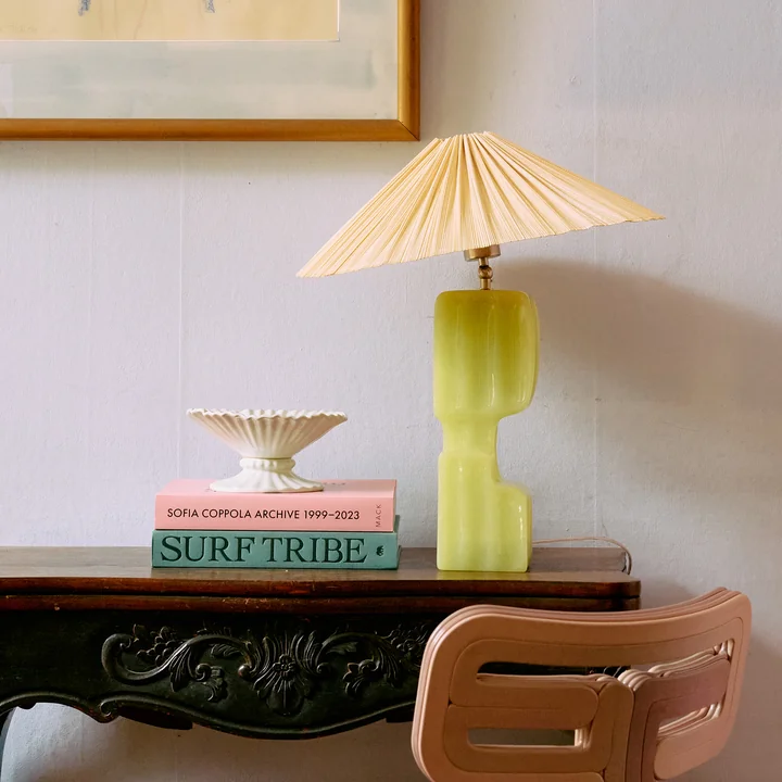 HKliving - Geplooide lampenkap, Ø 44 cm, ivoor