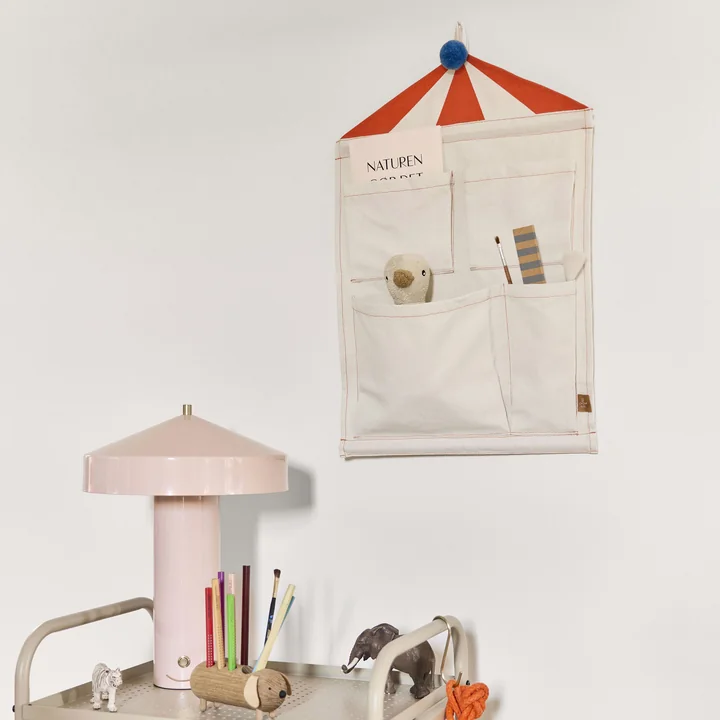 OYOY Mini - Circus Wanddepot 1, klei / rood