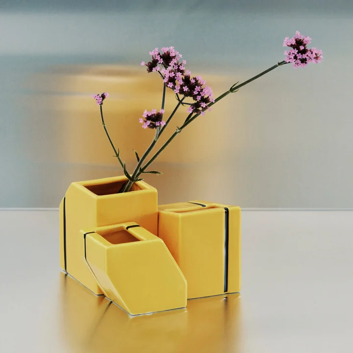 Serax - Silos vaas, mini, geel (set van 3)
