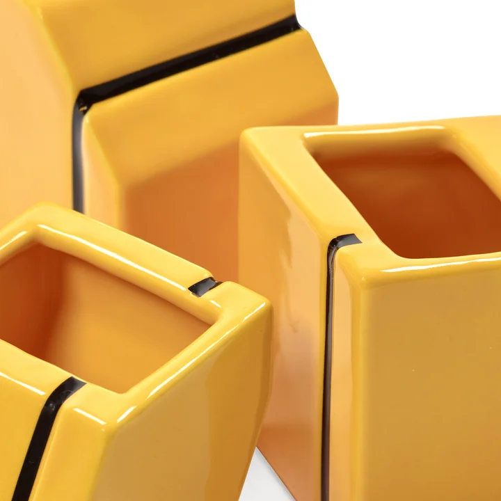 Serax - Silos vaas, mini, geel (set van 3)