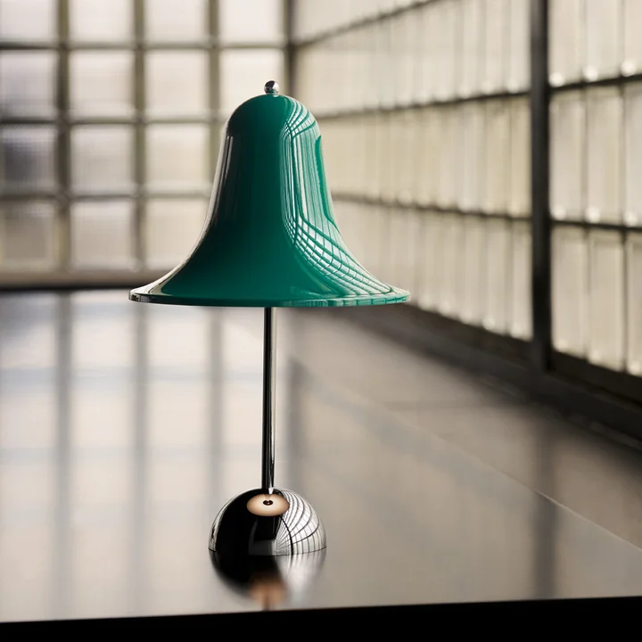 Verpan - Pantop Portable LED-lampje op batterijen Ø 30 x 18 cm, dark teal