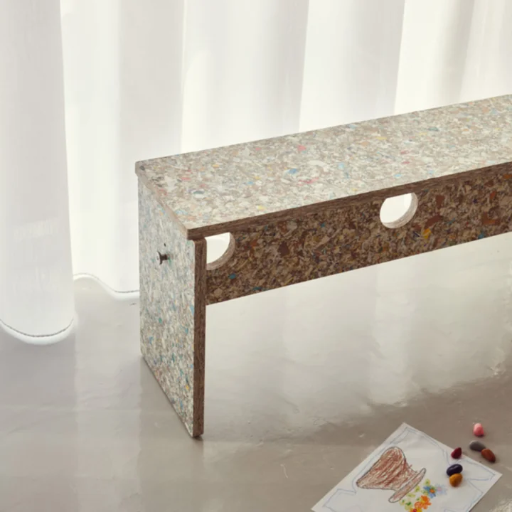 Form & Refine - Remake bank, 95 cm, grijs