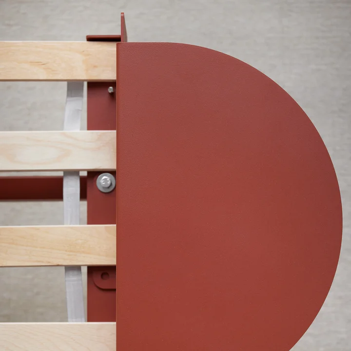 Moebe - Bed met nachtkastje, terracotta