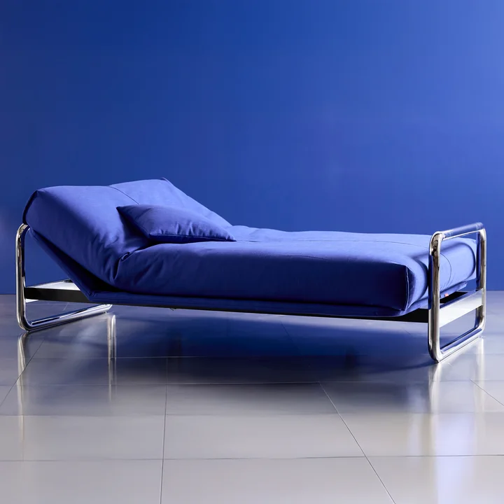 Innovation Living - Lomira Classic Slaapbank, incl. Nordic matras, 140 x 200 cm (512 Elegance Ultramarine)