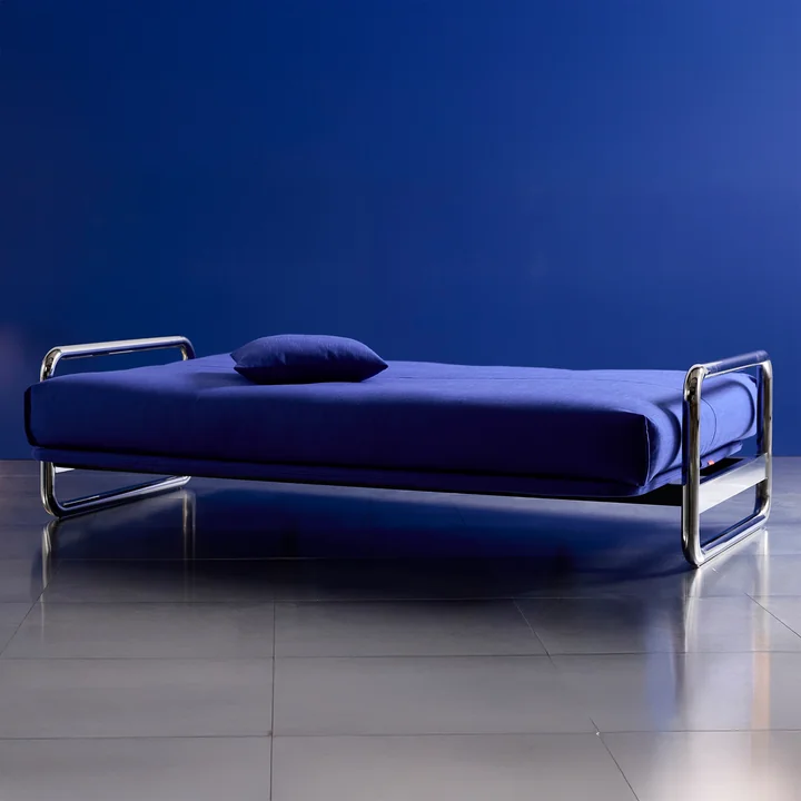 Innovation Living - Lomira Classic Slaapbank, incl. Nordic matras, 140 x 200 cm (512 Elegance Ultramarine)