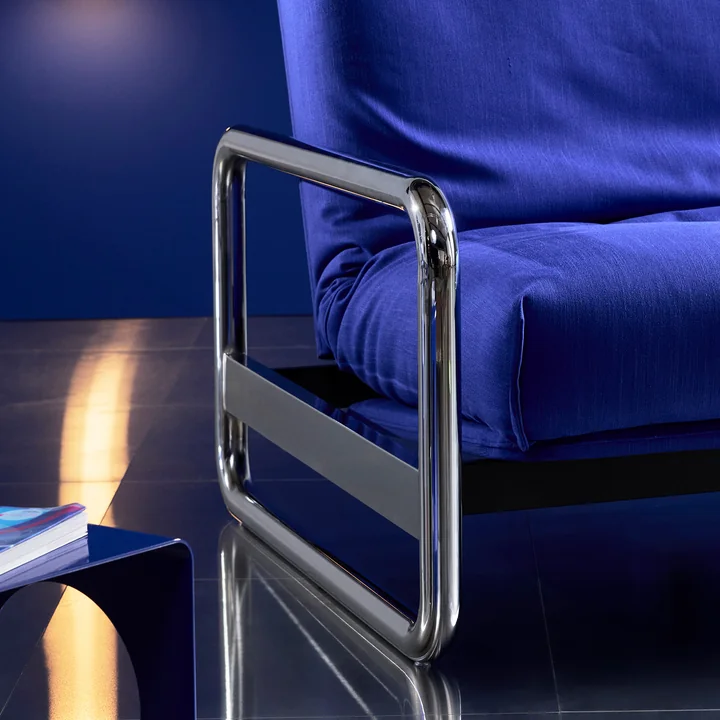 Innovation Living - Lomira Classic Slaapbank, incl. Nordic matras, 140 x 200 cm (512 Elegance Ultramarine)