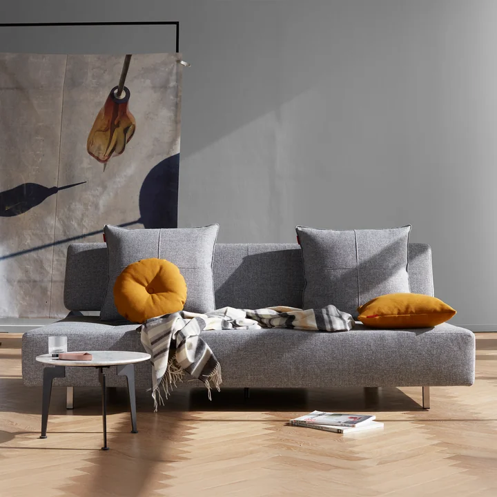 Innovation Living - Long Horn Deluxe Excess slaapbank, 210 x 114 cm, grijs (565 Twist Granite )