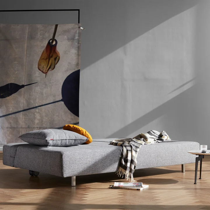 Innovation Living - Long Horn Deluxe Excess slaapbank, 210 x 114 cm, grijs (565 Twist Granite )