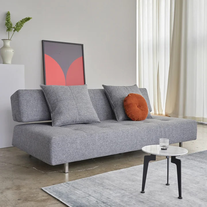 Innovation Living - Long Horn Deluxe Excess slaapbank, 210 x 114 cm, grijs (565 Twist Granite )