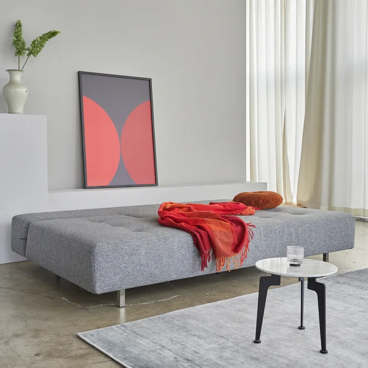 Innovation Living - Long Horn Deluxe Excess slaapbank, 210 x 114 cm, grijs (565 Twist Granite )