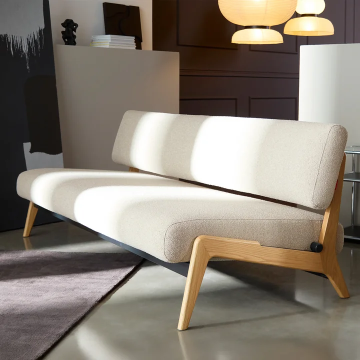 Innovation Living - Nolis Dagbed, 213 x 92 cm, beige (539 Bouclé )