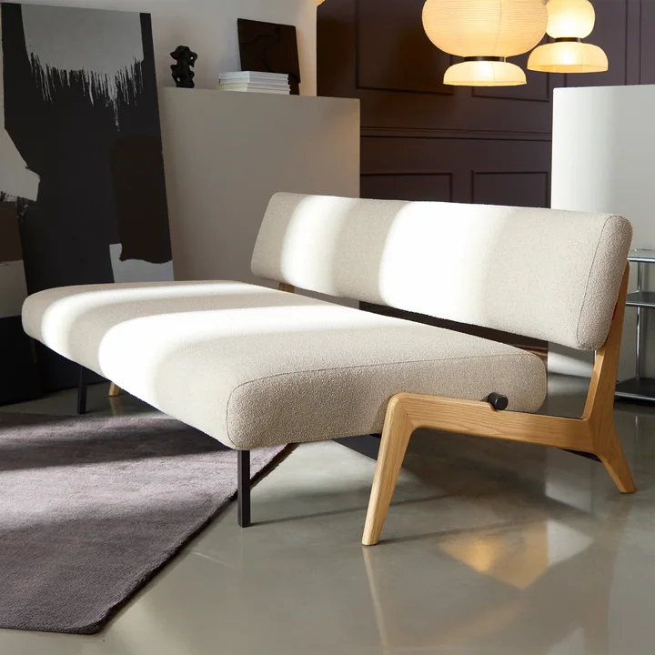 Innovation Living - Nolis Dagbed, 213 x 92 cm, beige (539 Bouclé )