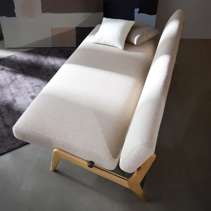 Innovation Living - Nolis Dagbed, 213 x 92 cm, beige (539 Bouclé )