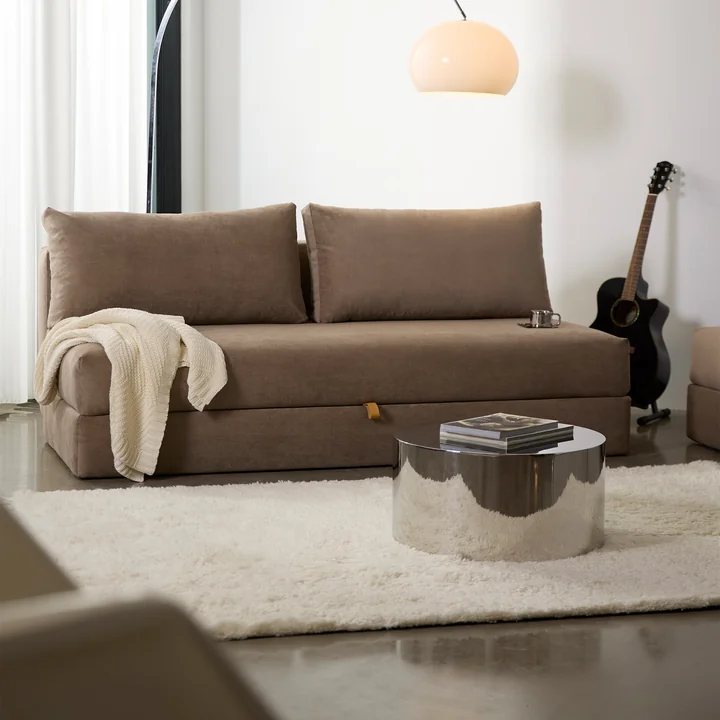 Innovation Living - Tin Drum Bijzettafel, Ø 60 x 30 cm, chroom