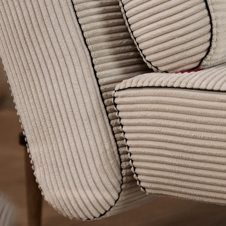 Innovation Living - Unfurl Lounger slaapbank, 200 x 121 cm, ivoor (594 Corduroy )