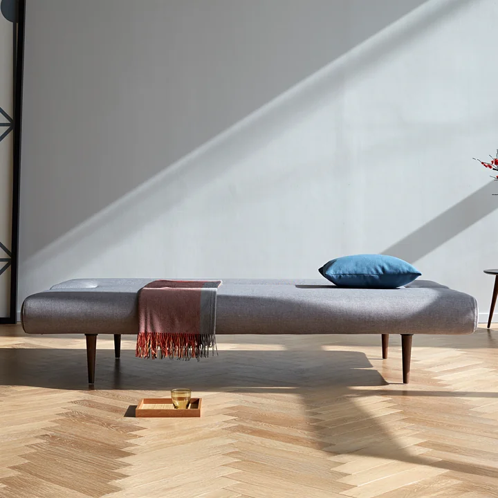 Innovation Living - Unfurl Slaapbank, 200 x 95 cm lichtgrijs (217 Flashtex )