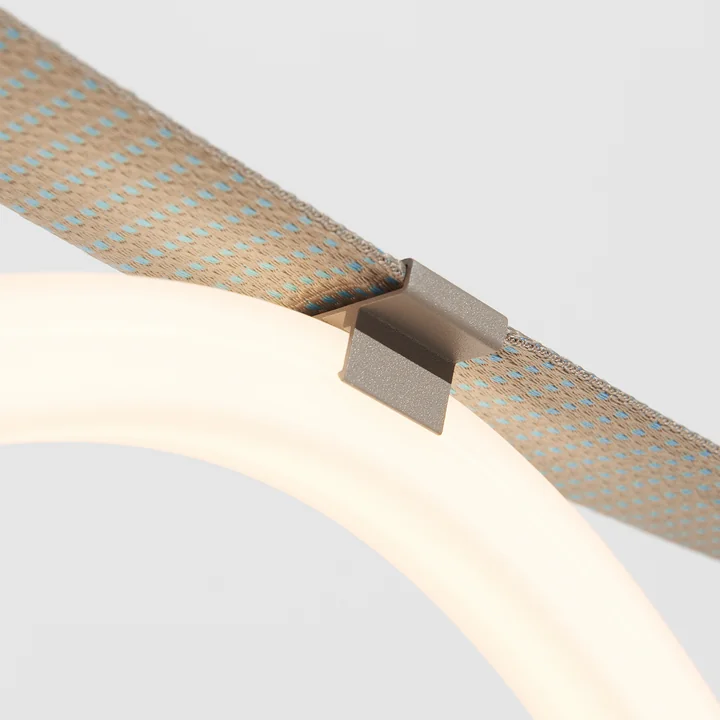 Petite Friture - Spline LED hanglamp, 450 cm, beige / blauw