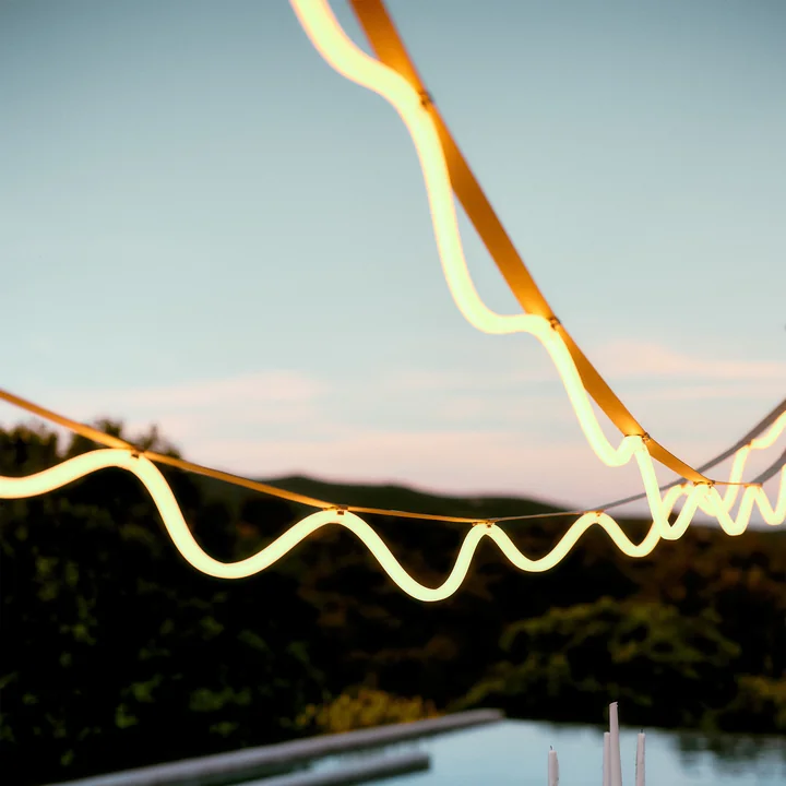 Petite Friture - Spline LED hanglamp, 450 cm, bruin/oranje