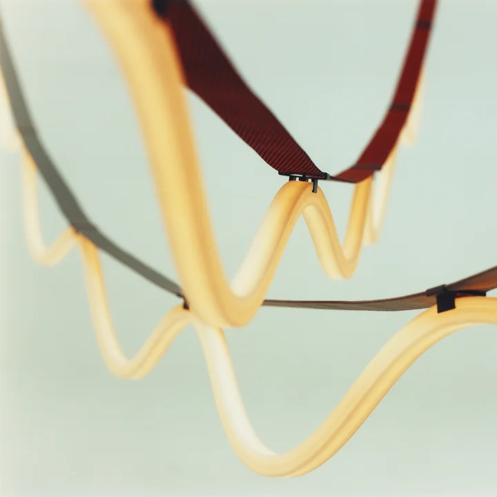 Petite Friture - Spline LED hanglamp, 450 cm, bruin/oranje