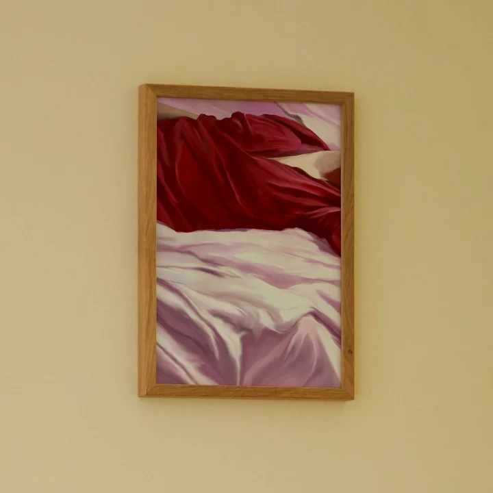 Paper Collective - Bordeaux overhemd poster, A4