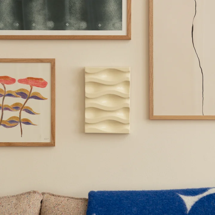 The Poster Club - Echo Relief 01 Wanddecoratie, eierschaal