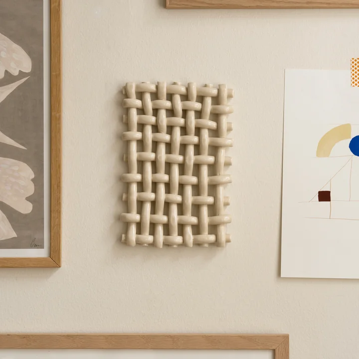 The Poster Club - Interlace 01 Wanddecoratie, créme