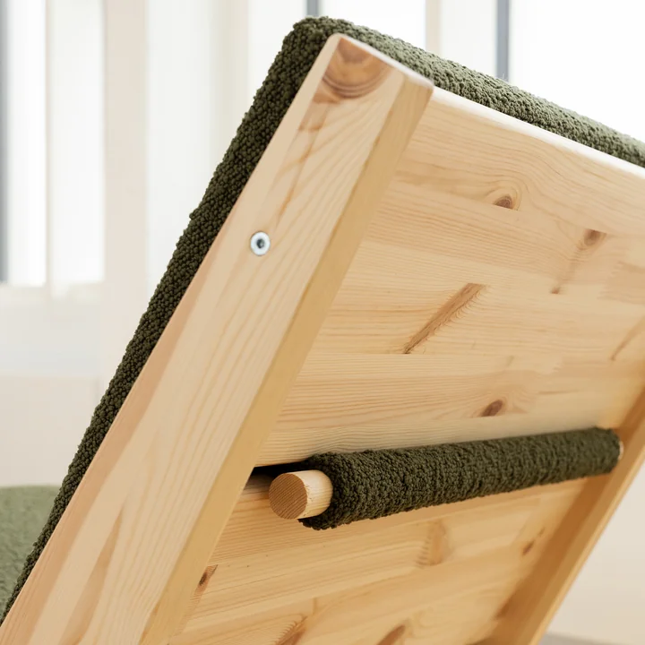 Karup Ontwerp - Sway Lounge Chair met zitkussen, natuurlijk grenen /. evergreen