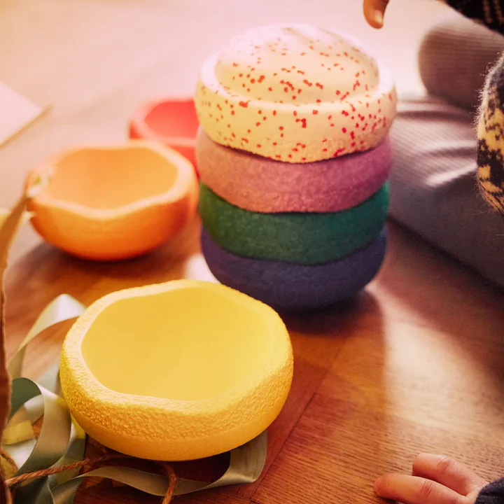 Stapelstein® - Original Mini, rainbow classic, blush special (set van 7)