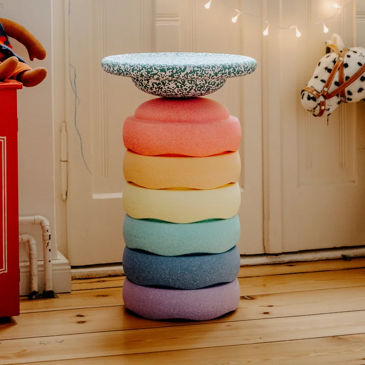 Stapelstein® - Rainbow Set pastel, blush special , veelkleurig (set van 7)