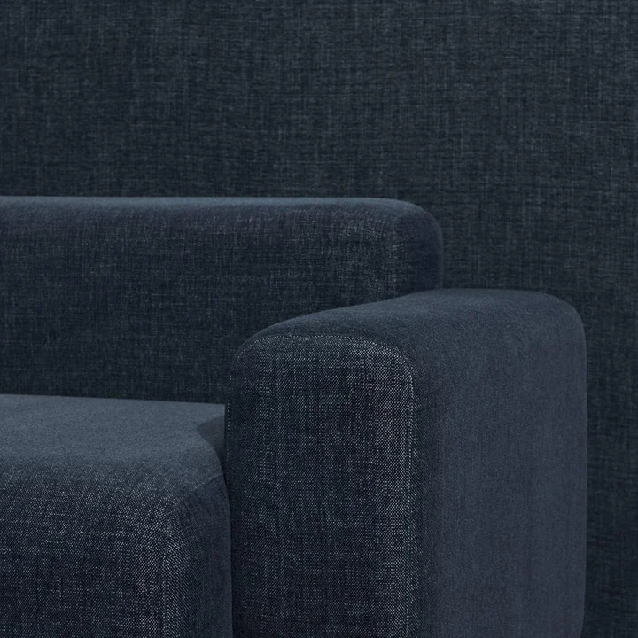 HAY - Mags Sofa met lage armleuning, donkergrijs ( Overlap 03), detail