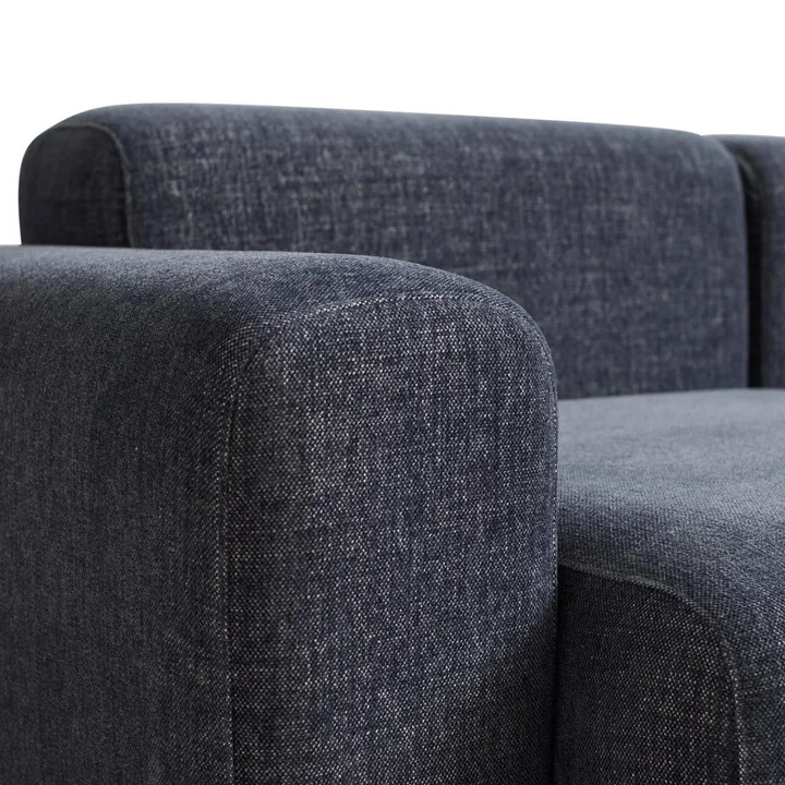 HAY - Mags Sofa met lage armleuning, donkergrijs ( Overlap 03), detail