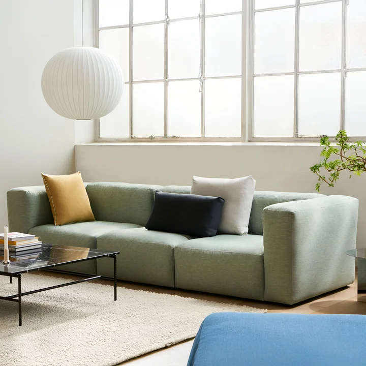 HAY - Mags Sofa 3-zits, combinatie 1, lichtgroen (Metaphor 023)