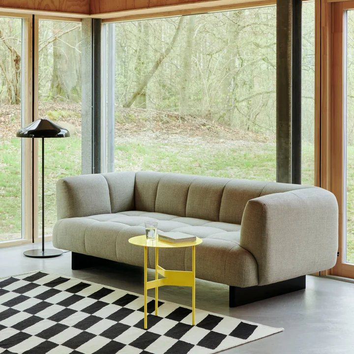 HAY - Quilton Lift 2-zitsbank, zwart eiken / Tadao 0720