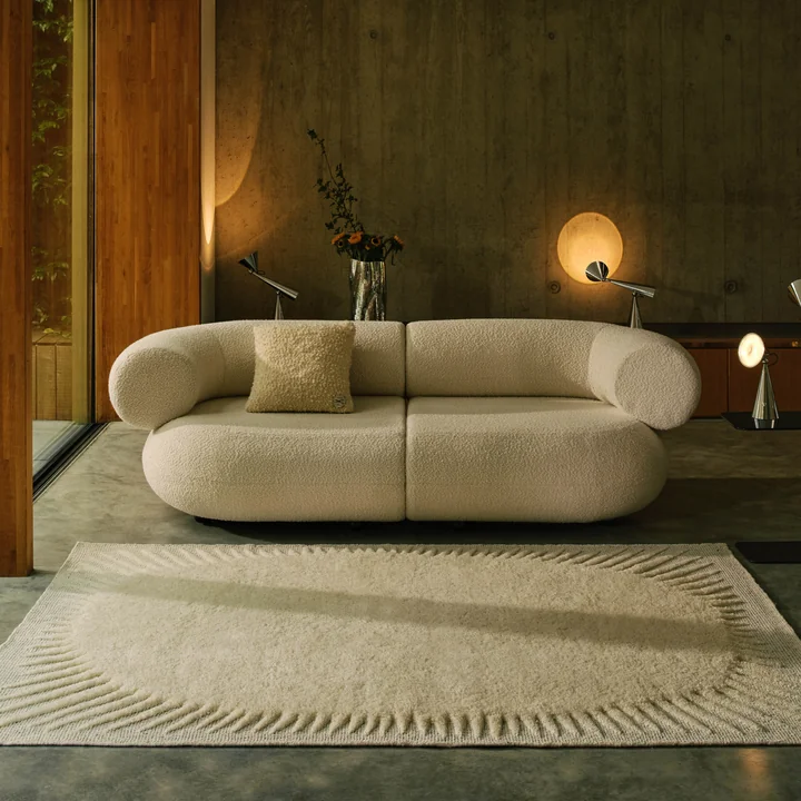Tom Dixon - Edgy vloerkleed, naturel