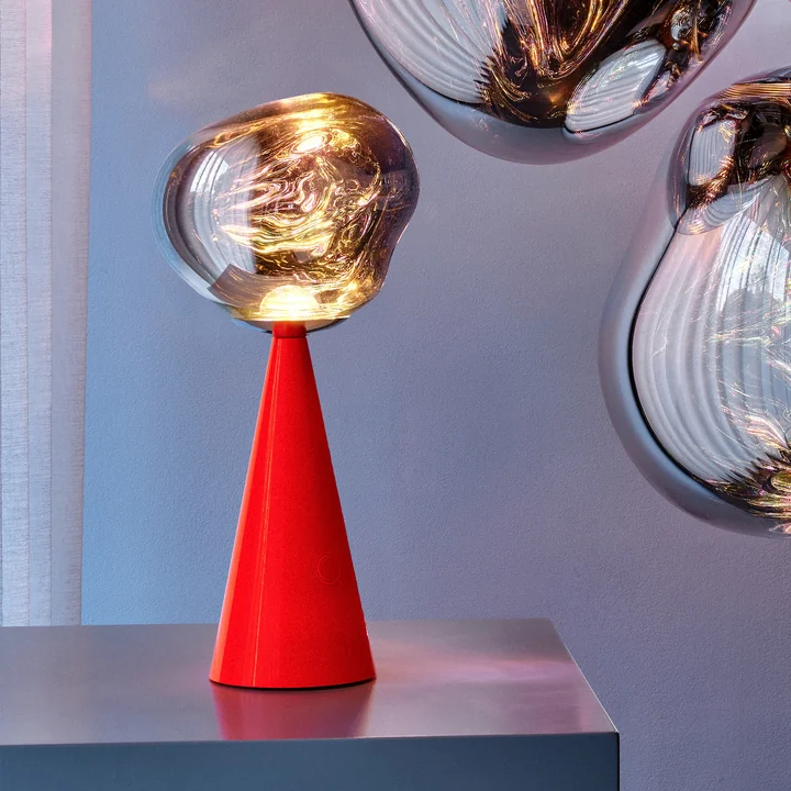 Tom Dixon - Melt LED tafellamp met oplaadbare batterij, fluor