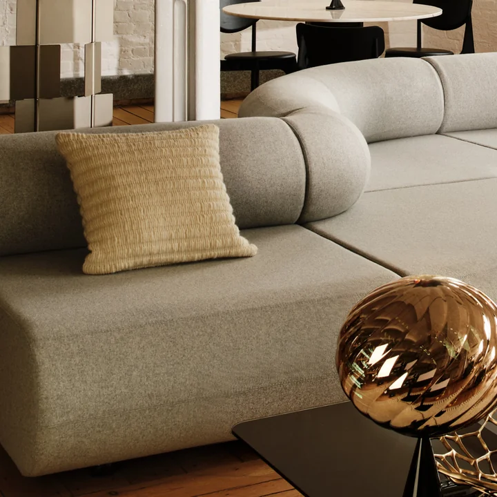 Tom Dixon - Randkussen, 45 x 45 cm, naturel