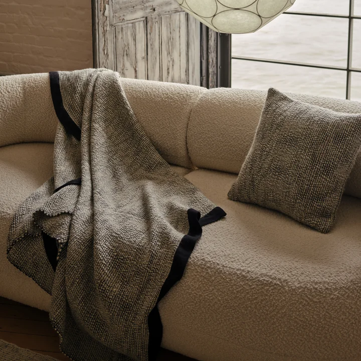 Tom Dixon - Draadkussen, 50 x 50 cm, zwart / wit