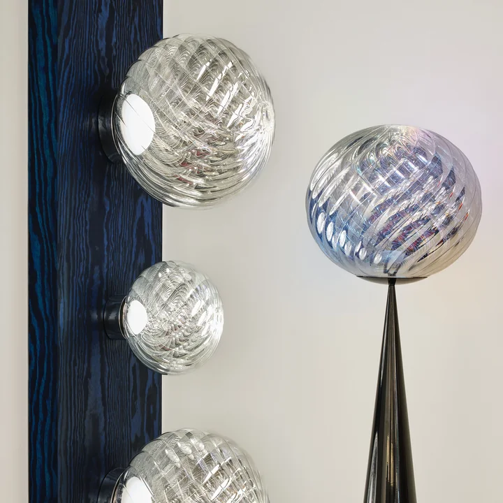 Tom Dixon - Whirl LED wandlamp / plafondlamp, zilver
